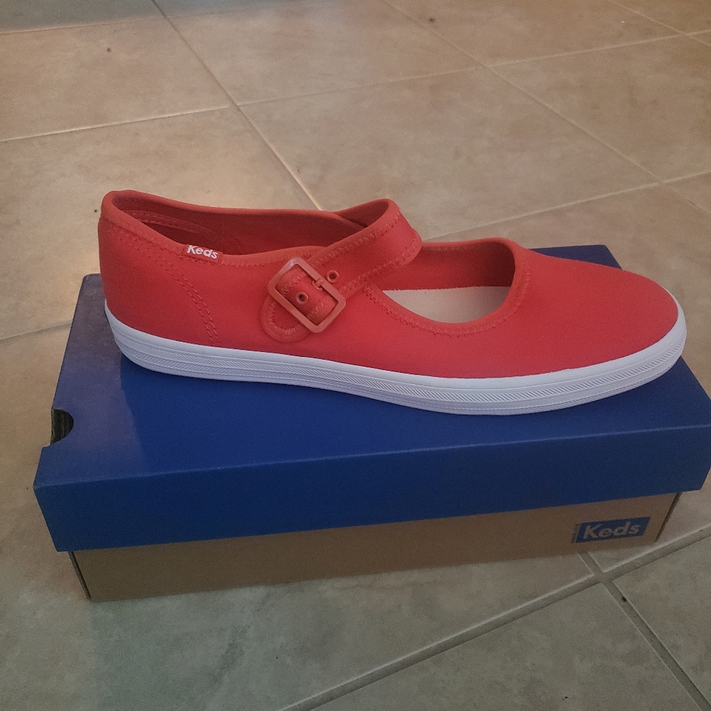 BNIB RARE STYLE Red Keds Mary Jane Ballet Sneakers sz 11